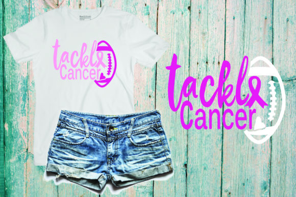 Breast Cancer Tackle Football Ribbon: A Crafts-Friendly Graphic for Purpose-Driven Design