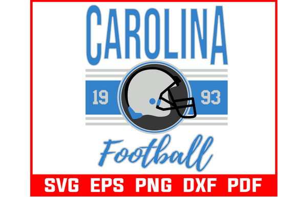 Carolina Football Retro Svg: Crafts Meets Graphics for Bold Branding