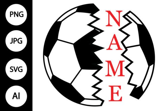 First Look: Name Soccer SVG Football SVG for Real Embroidery Projects