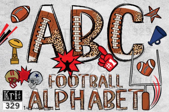 Football Clipart Bundle for Alphabet Design: A Creative Graphics Toolkit for Bloggers and Publishers