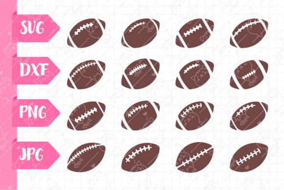 Football Element SVG & PNG Graphics for Crafts and Commercial Design Projects