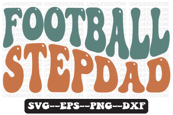 Football StepDad Wavy Retro SVG Design: A Crafts & Graphics Review for Bloggers