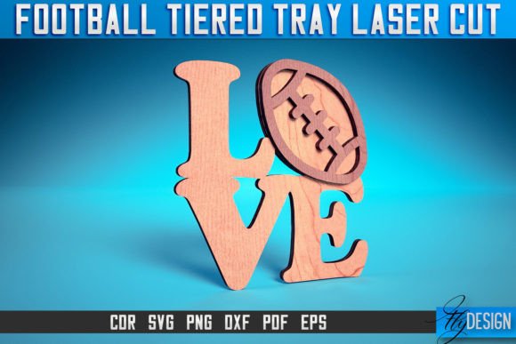 Football Tiered Tray Laser Cut SVG: A Crafts & Graphics Designer’s Real-World Review