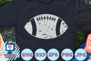 Grunge-Inspired Football Graphics for Crafts & Creative Design Projects