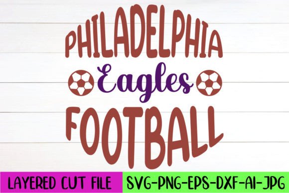 Philadelphia Eagles Football SVG Design for Crafts & Graphics