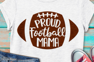 Proud Football Mama: A Crafty Graphic Design Asset for Lifestyle Blogging and Content Publishing