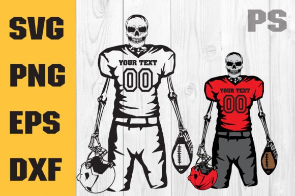 Skeleton Football Player, Skull Sport Graphics for Crafts & Handmade Business